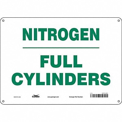 Safety Sign 10 inx14 in Polyethylene