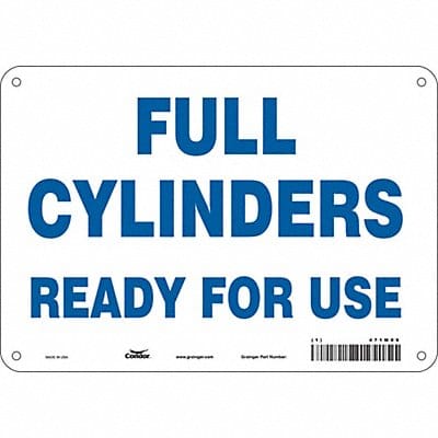 Safety Sign 7 in x 10 in Aluminum