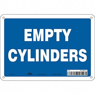 Safety Sign 7 in x 10 in Aluminum