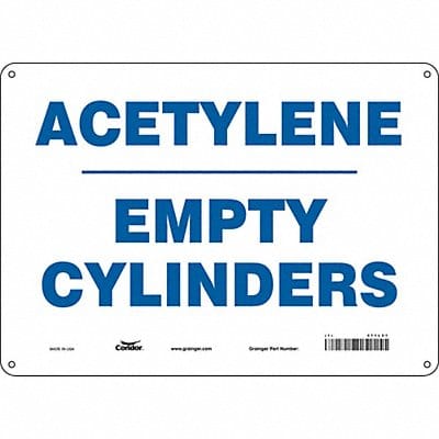 Safety Sign 10 inx14 in Polyethylene