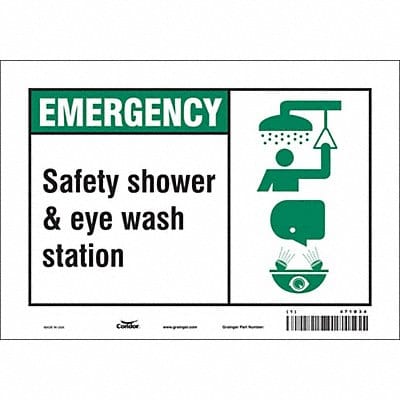 Safety Sign 7 in x 10 in Vinyl