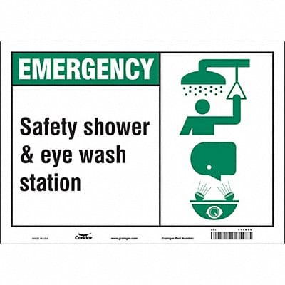 Safety Sign 10 in x 14 in Vinyl
