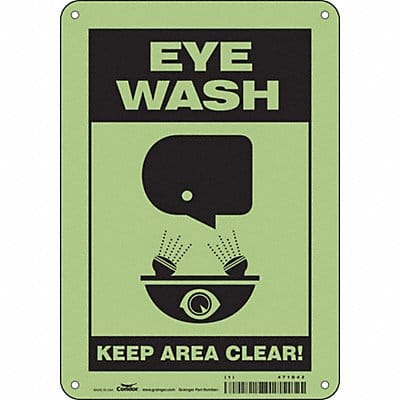 Safety Sign 10 in x 7 in Polyethylene