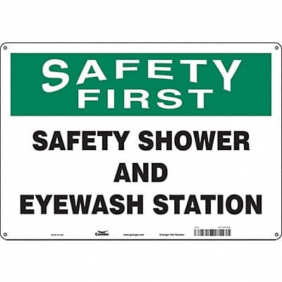 Safety Sign 14 in x 20 in Polyethylene