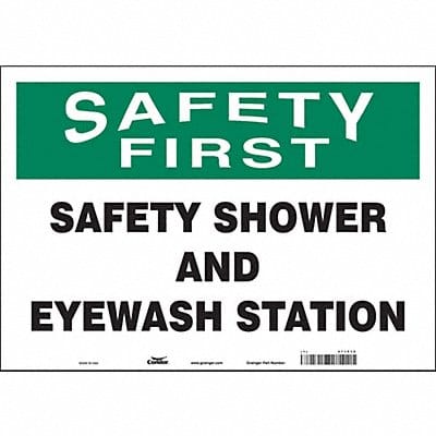 Safety Sign 14 in x 20 in Vinyl