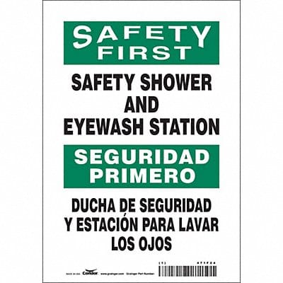 Safety Sign 10 in x 7 in Vinyl