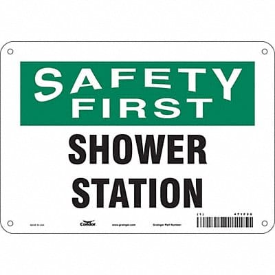 Safety Sign 7 in x 10 in Aluminum