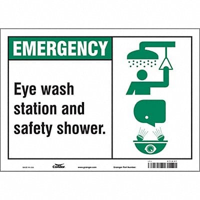 Safety Sign 10 in x 14 in Vinyl