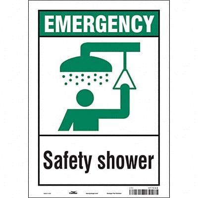 Safety Sign 14 in x 10 in Vinyl