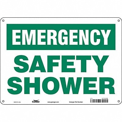 Safety Sign 10 in x 14 in Aluminum