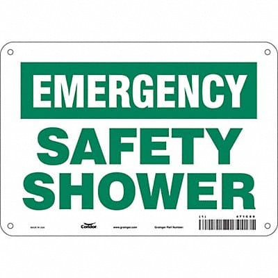 Safety Sign 7 in x 10 in Polyethylene