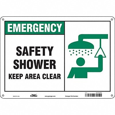 Safety Sign 10 in x 14 in Vinyl
