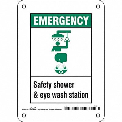 Safety Sign 7 in x 5 in Polyethylene