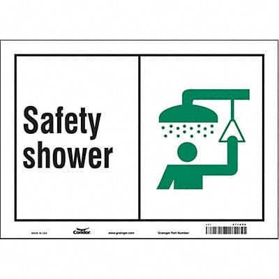 Safety Sign 10 in x 14 in Vinyl