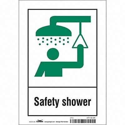 Safety Sign 10 in x 7 in Vinyl