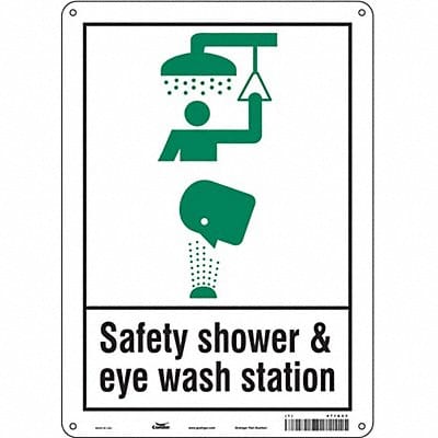 Safety Sign 14 in x 10 in Aluminum