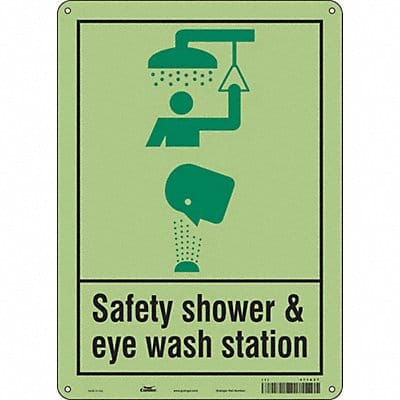 Safety Sign 14 in x 10 in Polyethylene