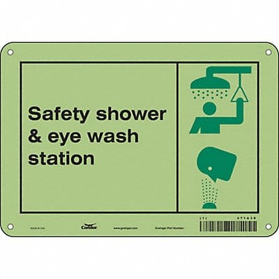Safety Sign 7 in x 10 in Polyethylene