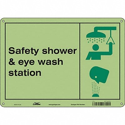 Safety Sign 10 in x 14 in Polyethylene