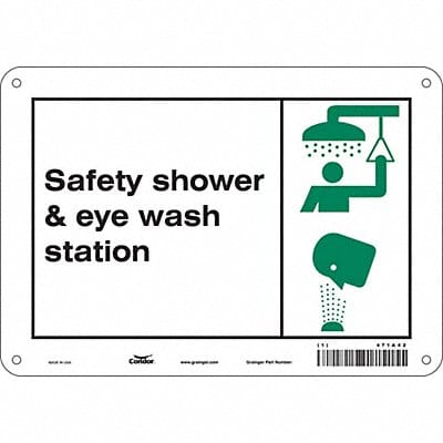 Safety Sign 7 in x 10 in Polyethylene