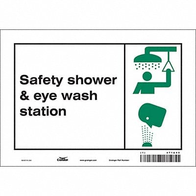 Safety Sign 7 in x 10 in Vinyl