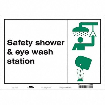 Safety Sign 10 in x 14 in Vinyl
