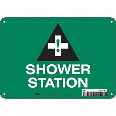 Safety Sign 7 in x 10 in Aluminum