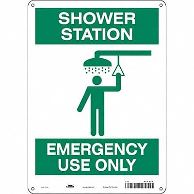 Safety Sign 14 in x 10 in Aluminum