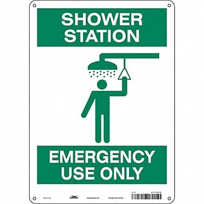 Safety Sign 14 in x 10 in Vinyl
