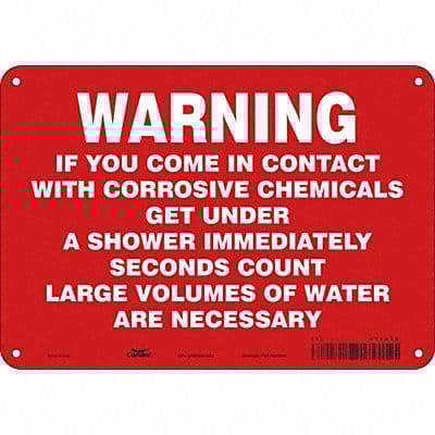 Safety Sign 7 in x 10 in Aluminum