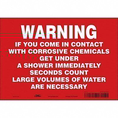 Safety Sign 7 in x 10 in Vinyl