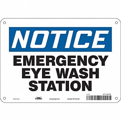 Safety Sign 7 in x 10 in Polyethylene
