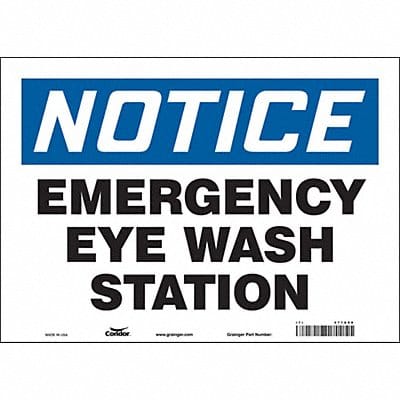 Safety Sign 10 in x 14 in Vinyl