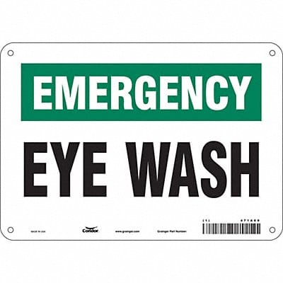 Safety Sign 7 in x 10 in Aluminum