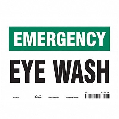 Safety Sign 7 in x 10 in Vinyl