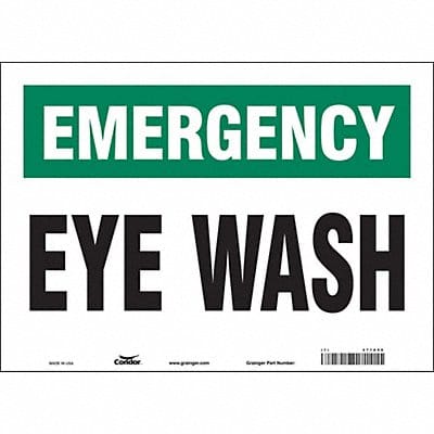 Safety Sign 10 in x 14 in Vinyl