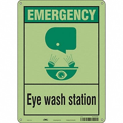 Safety Sign 14 in x 10 in Polyethylene