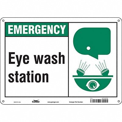 Safety Sign 10 in x 14 in Aluminum