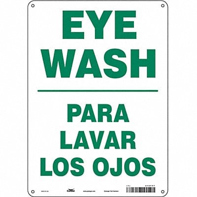 Safety Sign 14 in x 10 in Polyethylene