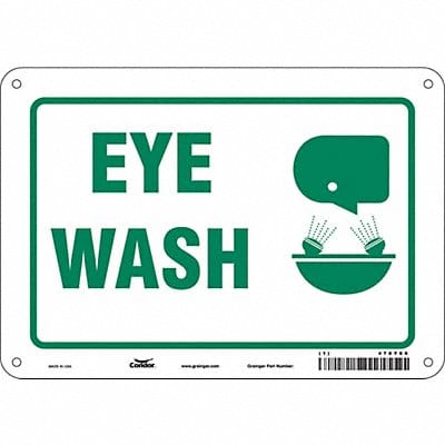 Safety Sign 7 in x 10 in Aluminum