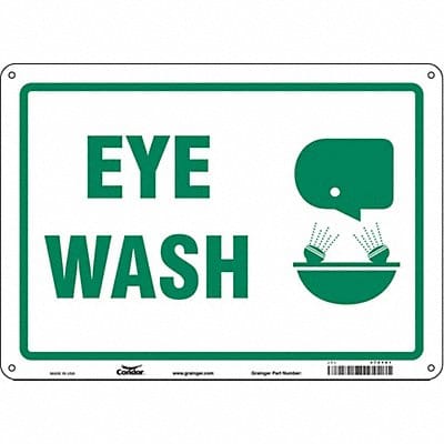 Safety Sign 10 in x 14 in Aluminum