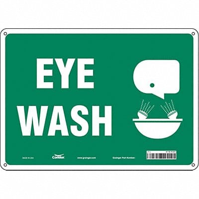 Safety Sign 10 in x 14 in Aluminum