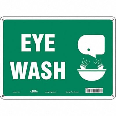 Safety Sign 10 in x 14 in Polyethylene