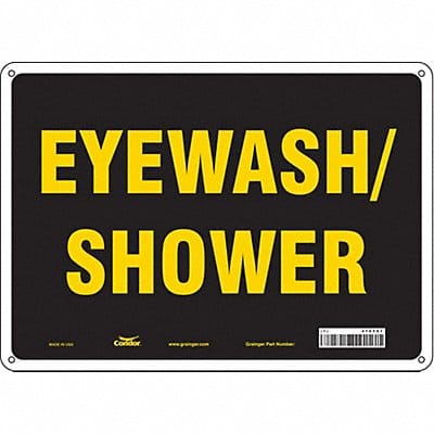Safety Sign 10 in x 14 in Polyethylene