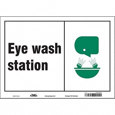 Safety Sign 10 in x 14 in Aluminum