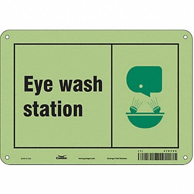 Safety Sign 7 in x 10 in Polyethylene