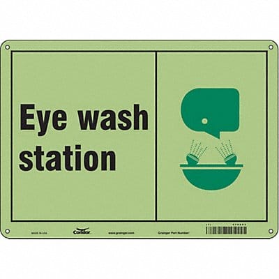 Safety Sign 10 in x 14 in Aluminum