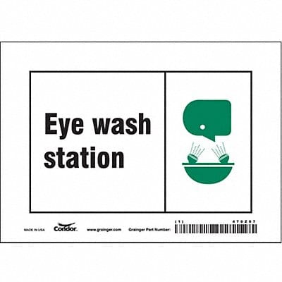 Safety Sign 5 in x 7 in Vinyl
