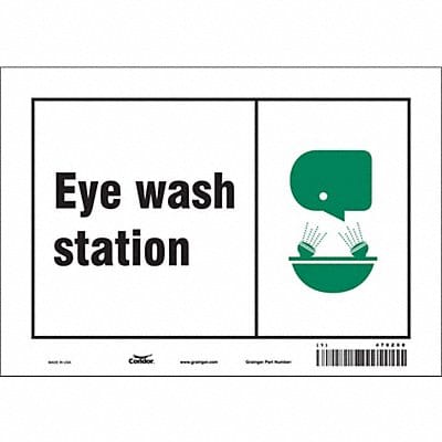 Safety Sign 7 in x 10 in Vinyl
