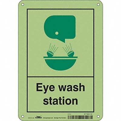 Safety Sign 10 in x 7 in Polyethylene